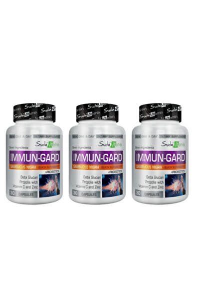 Suda Vitamin Immun-Gard Sambucus Nigra - 30 كبسولة، 3 قطع