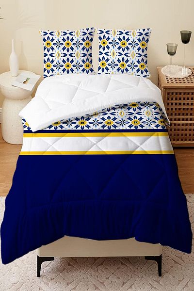 Else Dekor Ethnic Patterned Double - Microfiber Quilted Sleeping Set