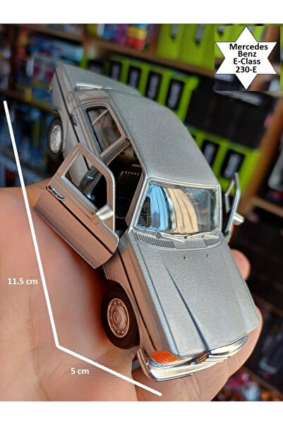 OYUNCAKSAHİLİ Mercedes Benz 230 E Class Diecast Metal Araba Kapı Açılır Koleksiyon E230 Gri