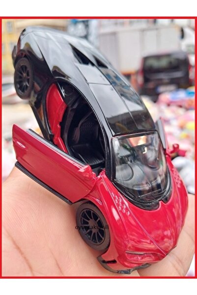 OYUNCAKSAHİLİ Bugatti Veyron Red Black W16 Diecast 1:36 Model Ölçek Metal Araba Kapıları Açılır 12.5cm Krm