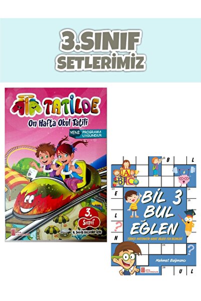 Ata Yayıncılık Ata 3.Sınıf Eğlenceli Yaz Tatil Seti (Eski Basım)