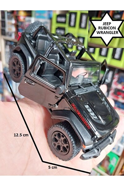 OYUNCAKSAHİLİ Jeep Wrangler Rubicon Metal Koleksiyon Model Jip Kapıları Açılı...
