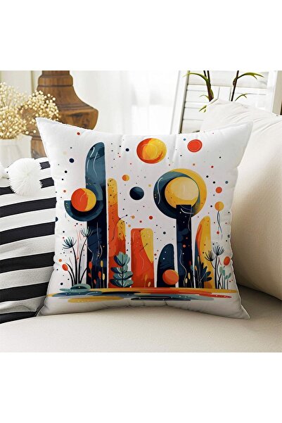 Else Dekor Σετ ψηφιακής εκτύπωσης με γεωμετρικό σχέδιο με 4 μαξιλαροθήκες