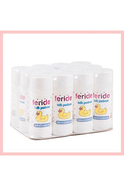 Genel Markalar 12 ADET FERİDE ÇOCUK PUDRASI TALK PUDRASI 75gr