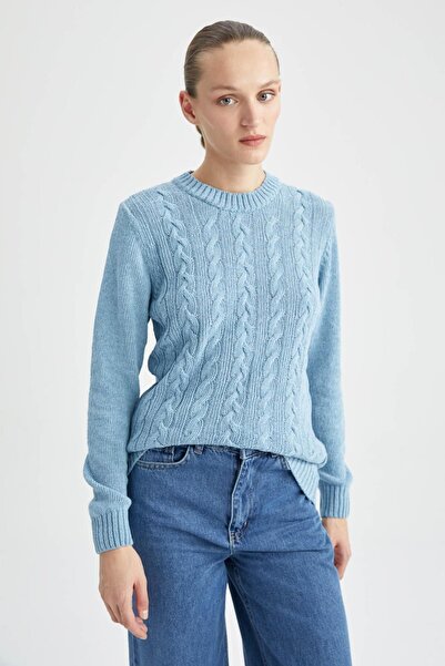 DeFacto Regular Fit Crew Neck Sweater