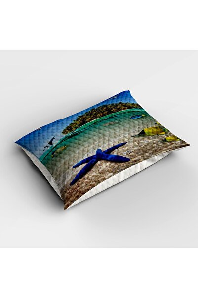 Else Dekor Постільна ковдра з тропічним морським принтом - односпальний комплект з подушкою