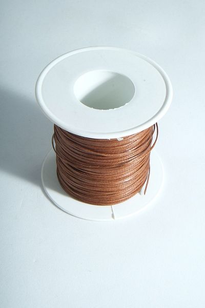 Eskişehir hobi sanat 100 μέτρα 1 mm - Κερωμένο κορδόνι κανέλας καφέ Χρώμα Σέλας Δερμάτινο Κολιέ Κοσμήματα και Σχέδιο Βραχιόλι