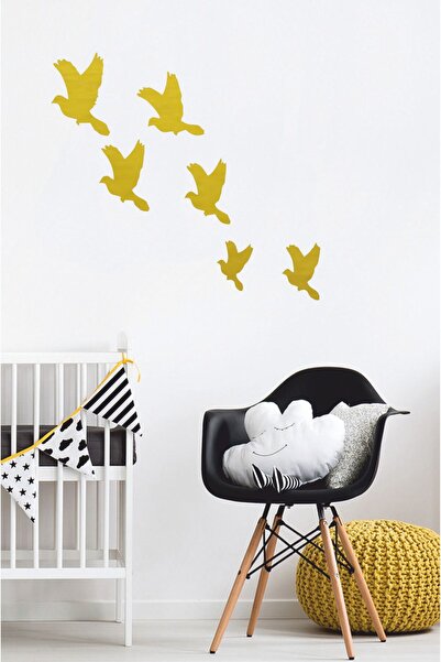 EYBA STİCKER Autocolant de perete cu păsări (6 bucăți) - Autocolant pentru ac...