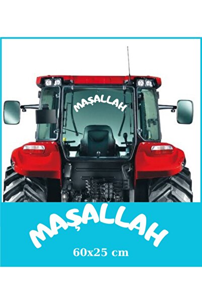 EYBA STİCKER Traktör Arkası Maşallah Yazı 60x20 Case Tümosan Massey Erkunt