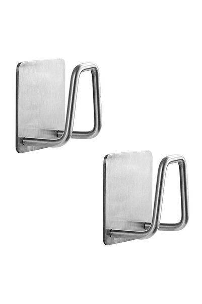 Microcase Güçlü Yapışkanlı Metal Banyo Mutfak Eşya Havlu Vb Ürün Askılığı AL4...