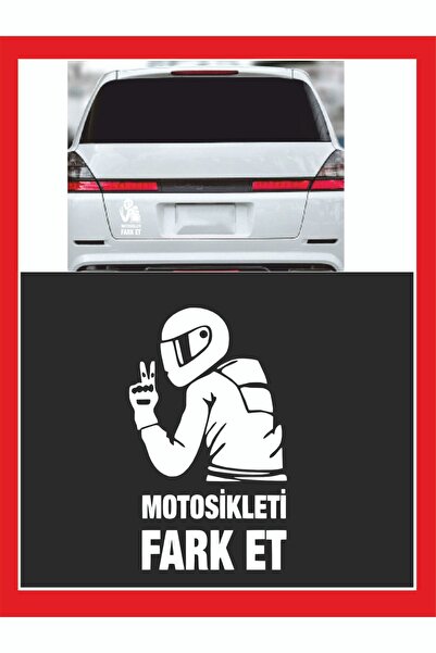 EYBA STİCKER Motorsikleti Fark Et Sticker 15*9cm - Oto Sticker -araba Sticker -