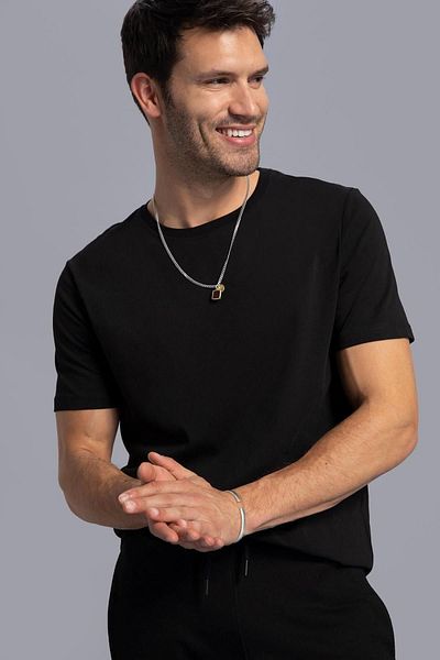 DeFacto Regular Fit Crew Neck Basic Short Sleeve Cotton Combed T-Shirt