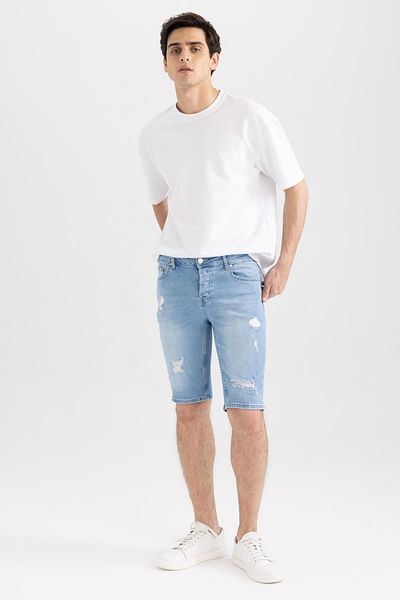 DeFacto Slim Fit Bermuda Jean Shorts - A6430ax23sm