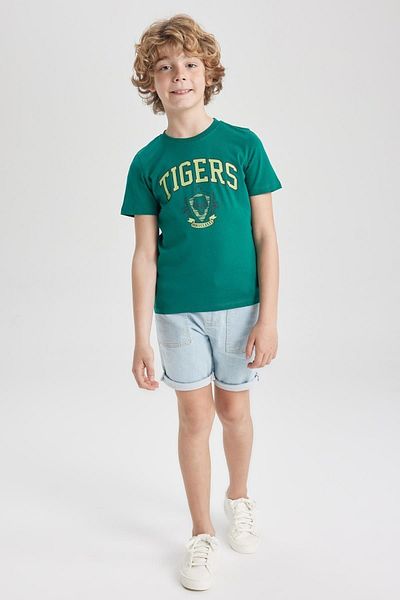 DeFacto Boy's Short Sleeve Printed T-Shirt - Crew Neck Z2797a623sm
