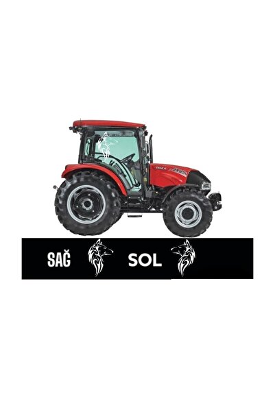 EYBA STİCKER Traktör Yan Kapı Uzun Kurt Sağ - Sol Sticker