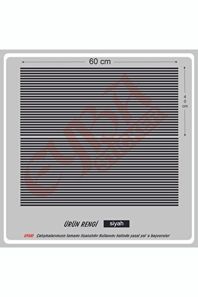 EYBA STİCKER Stop çizgisi her araca uyumlu sağ sol 60x30 2 adet araba sticker...