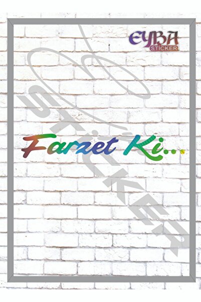 EYBA STİCKER ملصق هولوجرام فارزيتكي 30 سم قطعة واحدة ملصق تلقائي