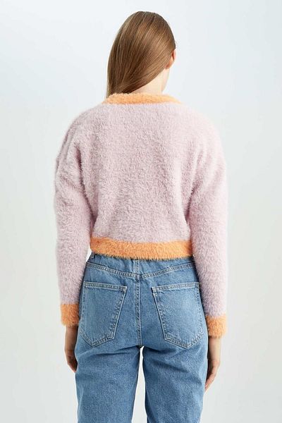 DeFacto Regular Fit V-Neck Cardigan X5884az22au