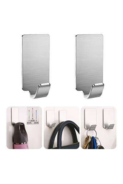 Microcase Güçlü Yapışkanlı Metal Banyo Mutfak Eşya Havlu Vb Ürün Askılığı AL4...