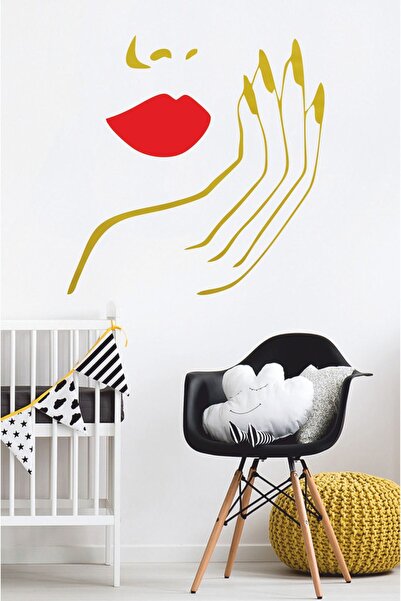 EYBA STİCKER 57x59cm Autocolant Frumoasa Femeie - Autocolant Perete - Autocol...