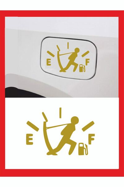 EYBA STİCKER ملصق رجل سحب خزان البنزين 13*9 سم