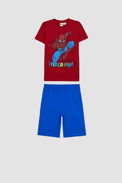 DeFacto Marvel Spiderman Boy's Pajama Set - Short Sleeve, Licensed A7487a823sm