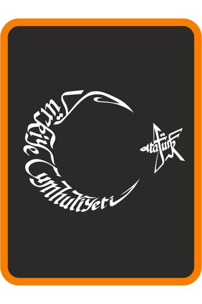 KDMAKSESUAR ملصق سيارة T.c Atatürk مكتوب عليه Moon Star مقاس 20 × 14 سم باللو...