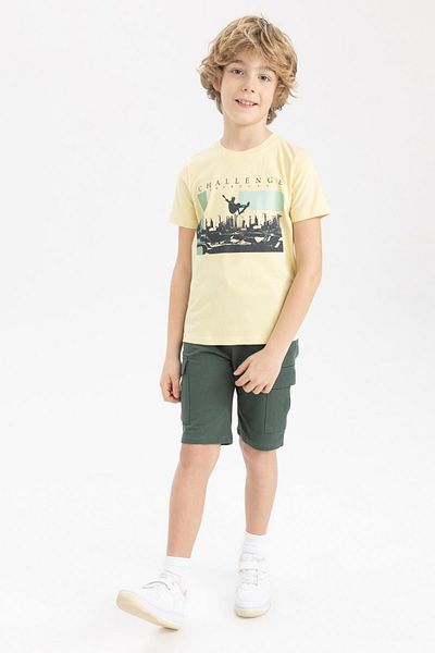 DeFacto Boy's Short Sleeve Crew Neck T-Shirt Z9330a623sm