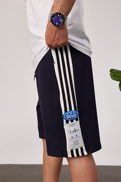 NOMARC Σορτς Navy Blue 3 ρίγες