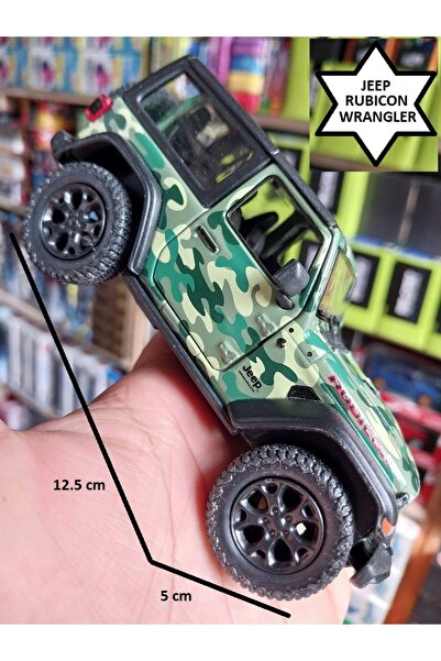 OYUNCAKSAHİLİ Jeep Wrangler Rubicon Metal Koleksiyon Model Jip Kapıları Açılı...