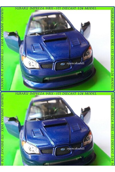 OYUNCAKSAHİLİ Subaru Impreza Wrx Sti Model 1.24 Koleksiyon Diecast Büyük Meta...