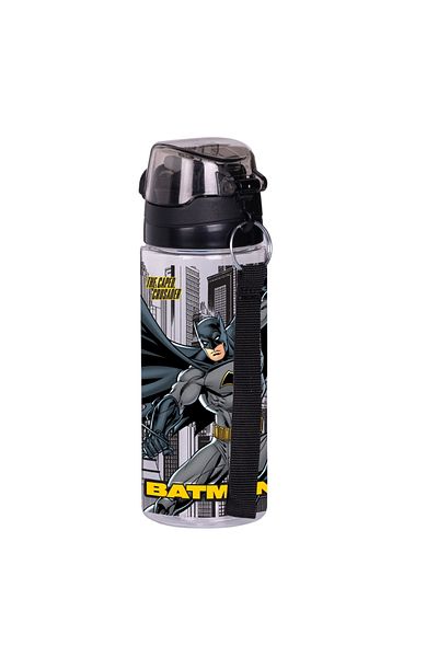 WİGGLE Wiggle 500ml Batman Water Bottle with Strap and Lockable - Straw
