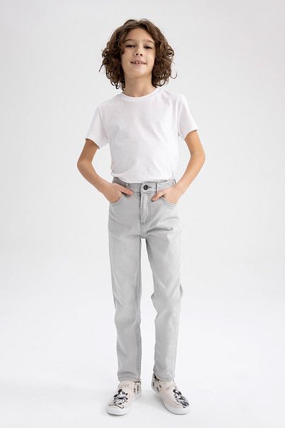 DeFacto Boy's Slim Fit Slim Fit Straight Leg Jeans Pants Z1694A623Sp