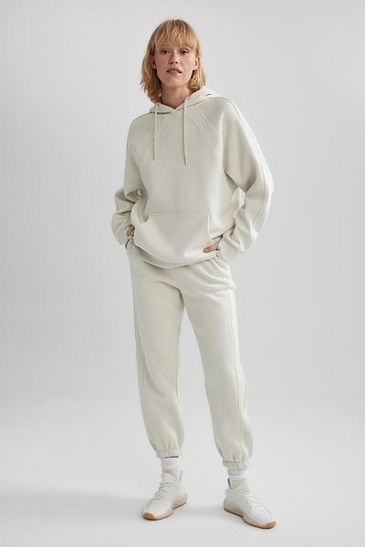 DeFacto Fit Oversize Fit Χοντρό αθλητικό φούτερ με κουκούλα B0415ax23au
