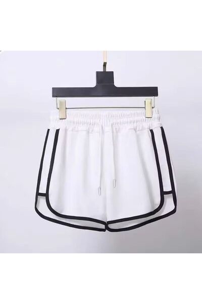 Karakedi Шорти з білою смужкою та короткими шнурками