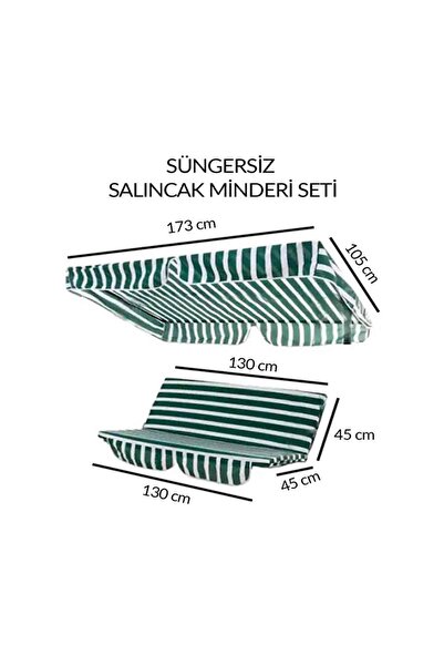 Weblonya Salıncak Minder Kılıfı Süngersiz Kılıf 2061