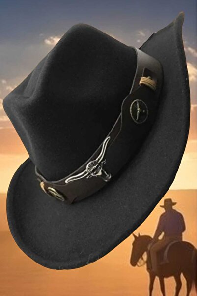 Trenderrs قبعة فيدورا رعاة البقر للجنسين