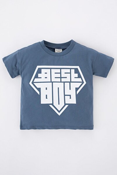 DeFacto Printed Short Sleeve T-Shirt for Baby Boy Z5547a223sm