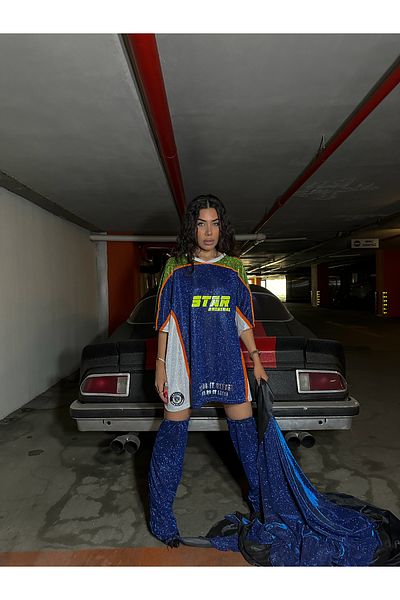 Gülşah Evecen Silver Leggings