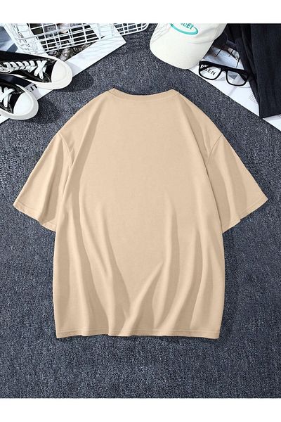 QUEENSTOWN Ανδρικό μπλουζάκι με στάμπα Chest Freedom Oversize
