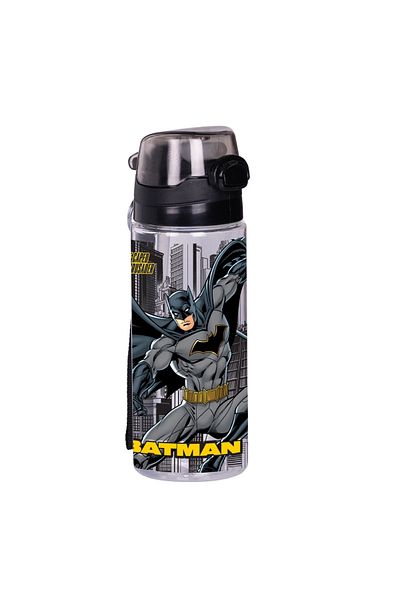 WİGGLE Wiggle 500ml Batman Water Bottle with Strap and Lockable - Straw