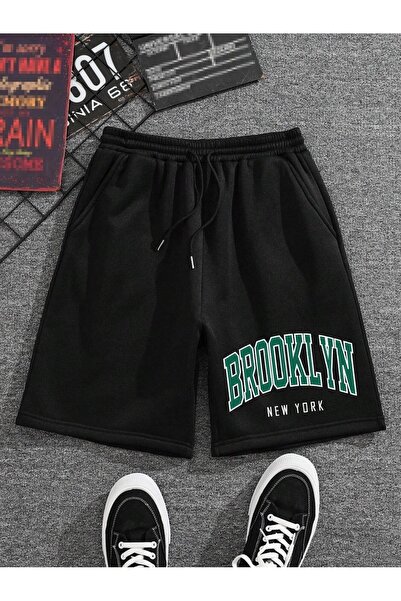 StartMore Brooklyn Baskılı Rahat kalıp Unisex Şort