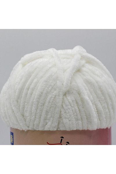 Himalaya White Velvet Knitting Yarn - 90001