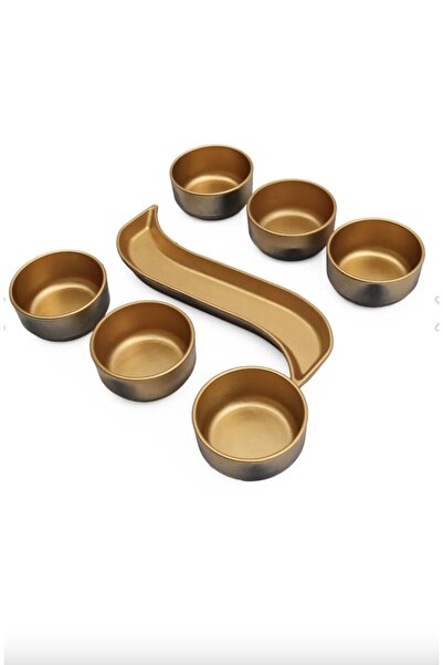 Genel Markalar Mini Sunumluk Set 7 Parça Sunumluk Çerezlik Kahvaltılık Pratik...