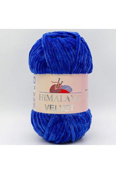 Himalaya Saks Blue 90029 Velvet Knitting Yarn
