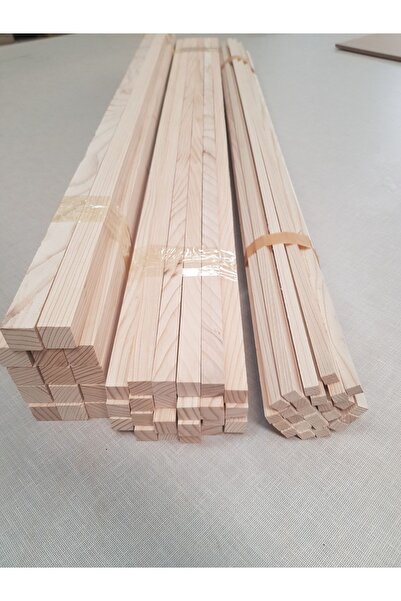 atölyebaneta 2 Cm(santimetre) Kare Çıta 99 Boy 3 Adet