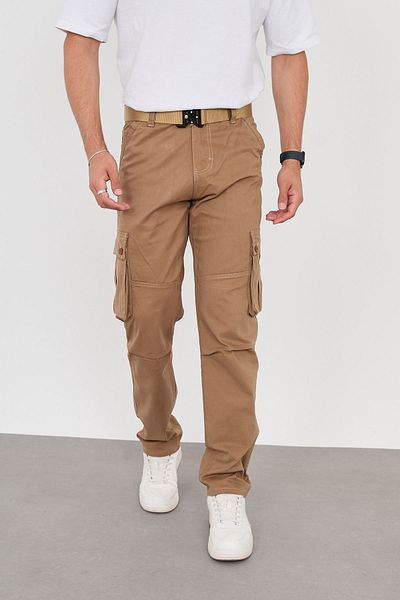 FRANKNESS JNS Ανδρικό παντελόνι Cargo Relaxed Cut ύφασμα Lycra Gabardine Νέα σεζόν