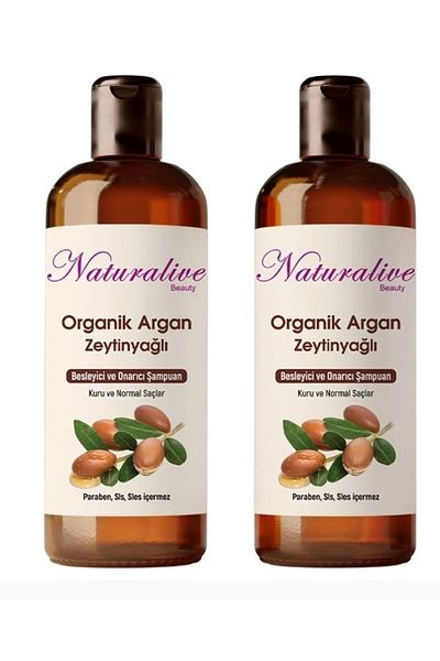 naturalive 500ml+500ml Gmdes Certified - Shampoo for Dry and Normal Hair (2 Pieces)