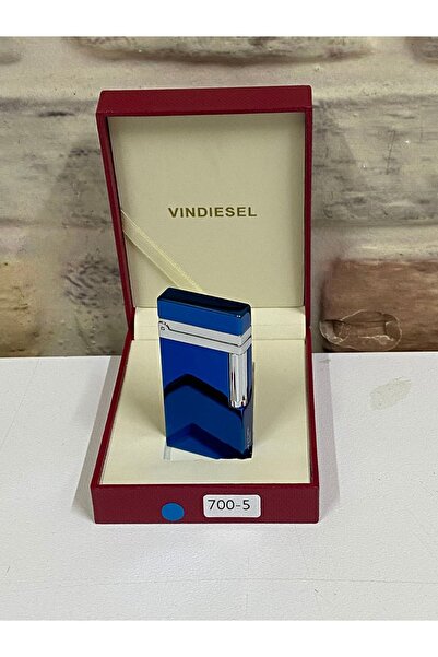 Vindiesel Mavi Gri Renk Gazlı Kişiye Özel Çakmak