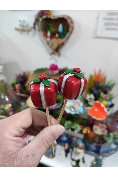2pcs Christmas Christmas Miniature Figure Character Toys Household Small Tiny Toys